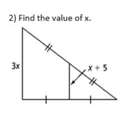 Find the value of x
please show work