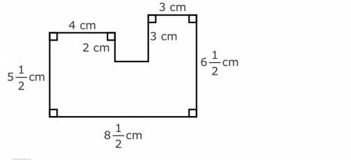 The figure shown is created by joining three rectangles Enter the area of the figure, in square cen