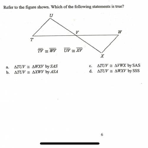 Refer to the figure shown in the picture
please help for geometry final!!!
