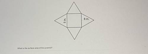 What is the SURFACE AREA of the pyramid?