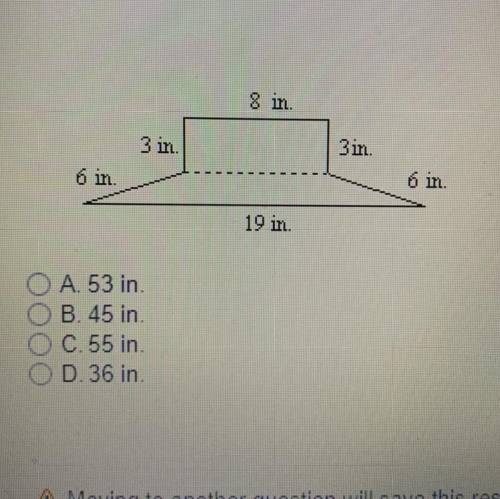 Find the perimeter of the figure.