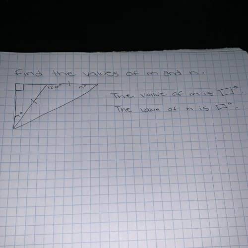 Find the values of m and n.