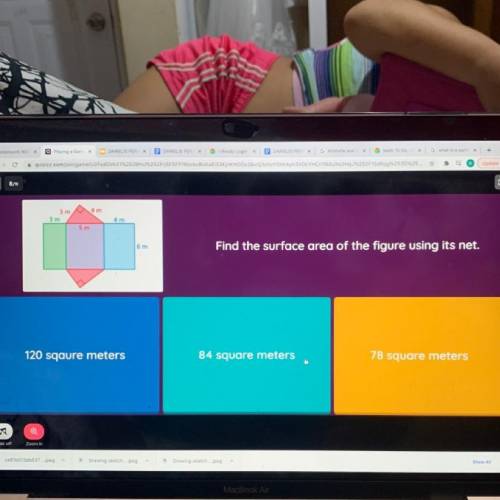 Find the surface area of the figure using its net