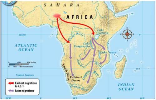 Image 5 Question: Based on this map of Africa during the period 600-1100 C.E., which of the followi