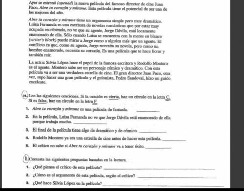 Hi, please help me it's reading in Spanish. Please I'm begging you to help me because I only have o