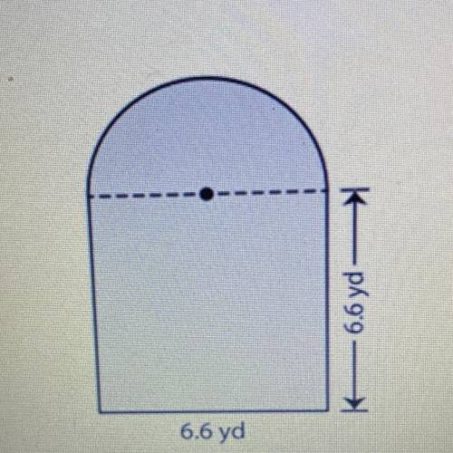 Find the area of the shaded region in the figure below. Round to the nearest

tenth. 
NO LINK ANSW