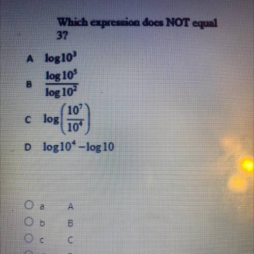 Which expression does NOT equal
3