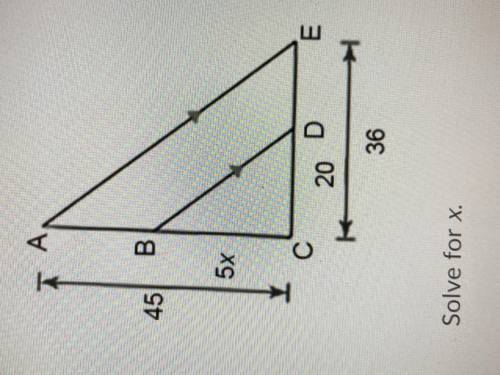 PLZ HELP !!! 
Solve for X 
A) 6
B) 5
C) 4
D) 7