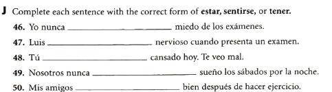 I need help with this question in Spanish, please.