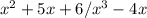 x^2+5x+6 / x^3-4x