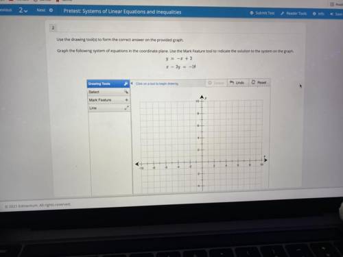 Use the drawing tool(s) to form the correct answer on the provided graph.

Graph the following sys