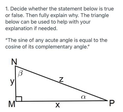 Can someone help me with this I will give brainliest”

Decide whether the statement below is true