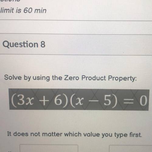Solve by using zero product property, help omg this is due soon LOL