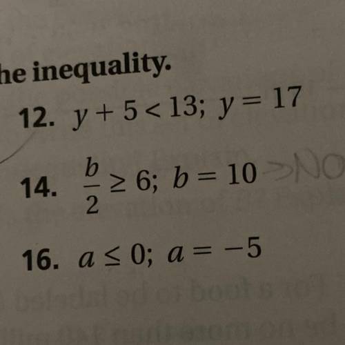 tell whether the given value is a solution of the inequality. please answer these questions i will