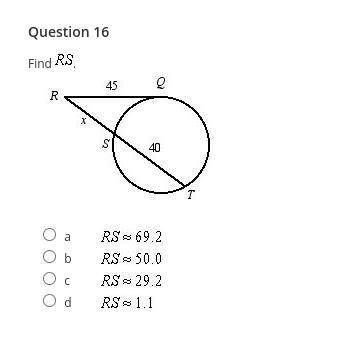 Find the value of RS