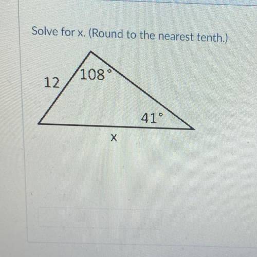 Solve for x
PLEASE HELP