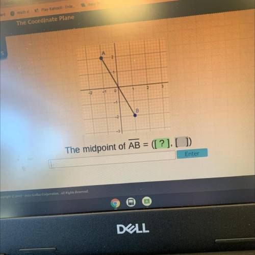 What is the midpoint of AB