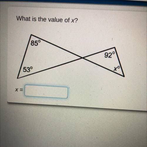 What is the value of x?