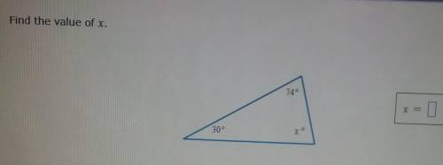 Find the value of x (in this picture)​