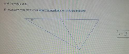 Find the Value of X (in this picture)​