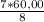 \frac{7*60,00}{8}