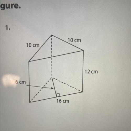 Find the surface area of each solid figure