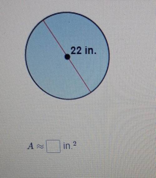 Find the area of the circle. Round your answer to two decimal places, if necessary.​