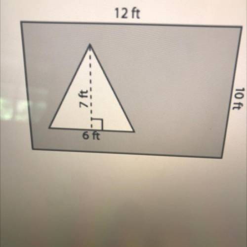 What's the area of the shaded region?