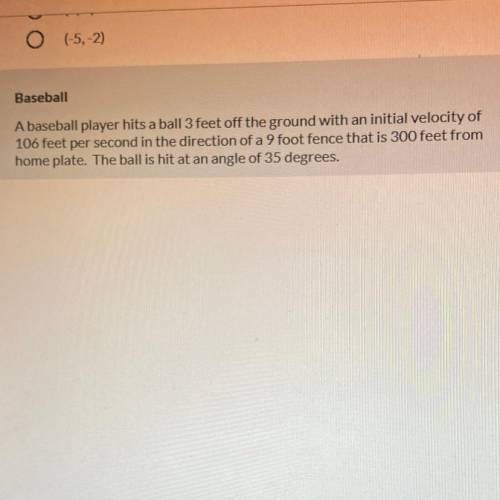 The question is: Write a set of parametric equations that model the path of the ball.