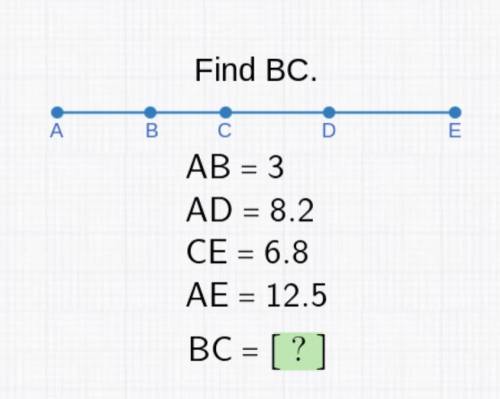 Help me find the segment length of BC. look at picture