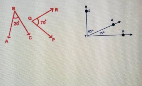 Explain to John how he can determine if two angles are complementary ​