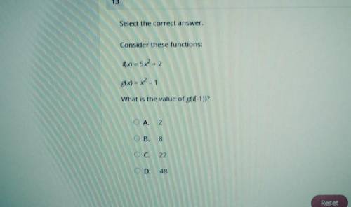 Select the correct answer. Consider these functions: ​