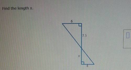 9. Find the length of X (in the picture) plssss I need help. (GIVING POINT'S AND )​