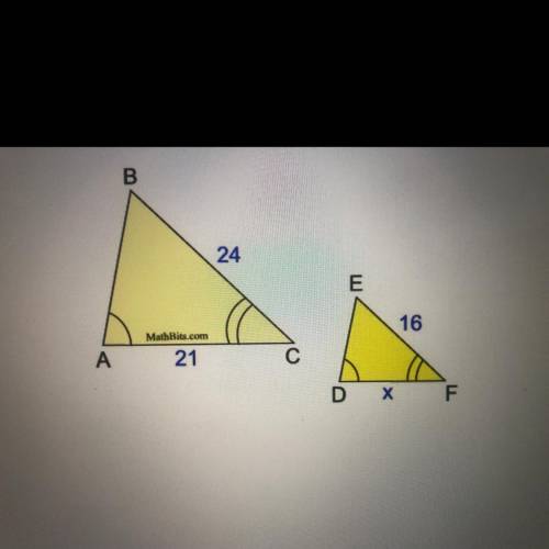 Find the x. Please help