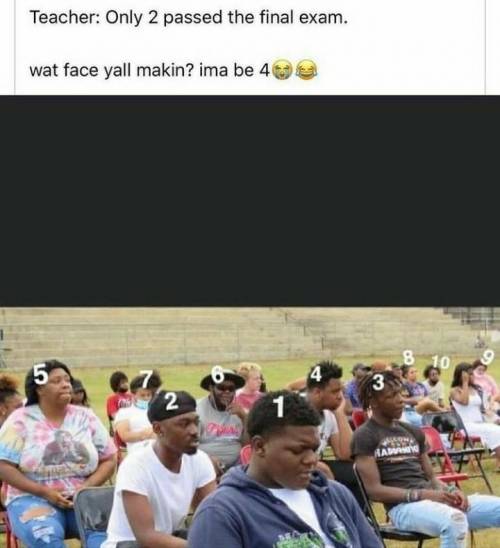 What face yall making?​