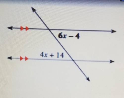 can someone plzz help . Write and solve an the equation to find the value of x and the missing angl