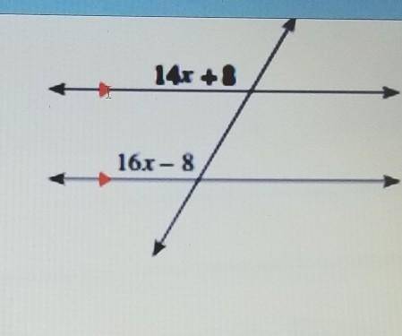 can someone plzz help . Write and solve an the equation to find the value of x and the missing angl