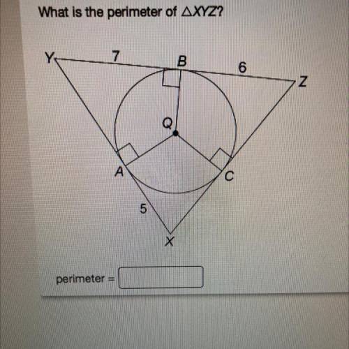 What is the perimeter of AXYZ?