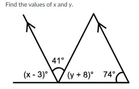 How would you find x and y