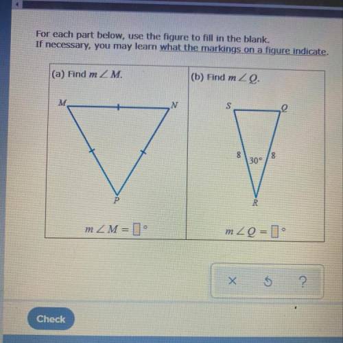 For each part below use the figure to fill in the blank if necessary you may learn what the marking