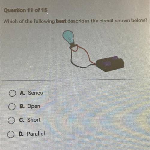 Which of the following best describes the circuit shown below?