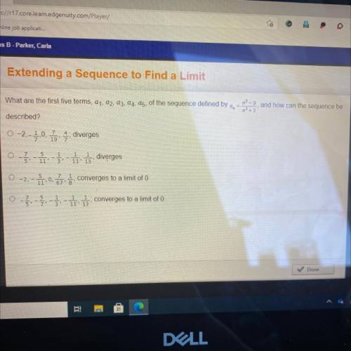 What are the first five terms, a1, a2, a3, a4, a5 of the sequence defined by an= n^2-9/ n^3 and how