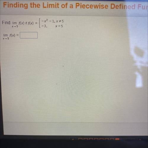 Find lim f(x) if f(x) = { -x^2 -1, x PLEASW HURRY