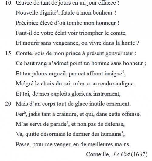 J'ai besoin de laide merci d'avance

1-a)Quelle est la fonction de ce monologue des vers 1 à 14 ?