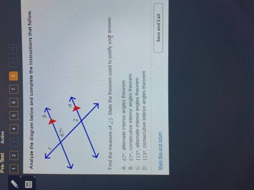 Find the measure of <2 state the theorem used the justify your answer