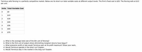 Hi all, I need some help regarding these practice problems for AP Microeconomics. I just haven't be