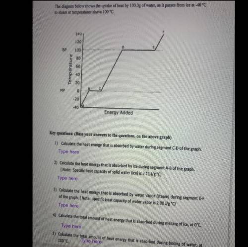 SOMEONE PLEASE HELP YOU DON’T HAVE TO ANSWER ALL JUST PLZ SHOW WORK FOR THE ANSWER (Heat energy cal