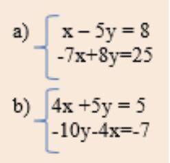 Resolver las siguientes ecuaciones lineales de 2x2, aplicando el método de sustitución: