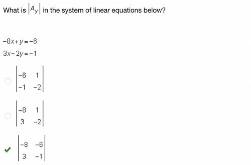 EDGE Cramer's Rule QUIZ

this is the answers to the whole quiz since it took me forever to find th