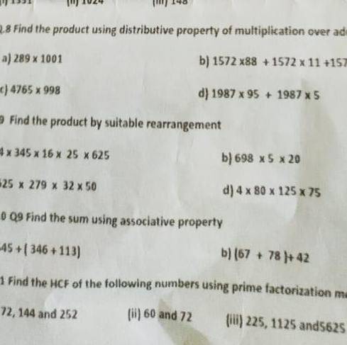 Question 8 all parts